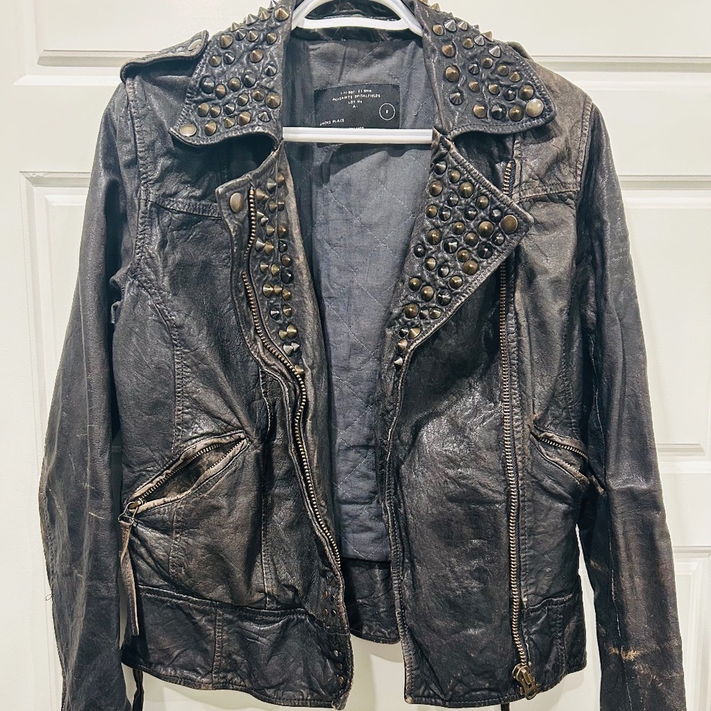 All Saints Owain Leather Jacket